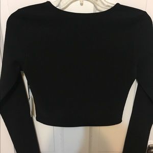 Lovers and Friends black stretchy crop top